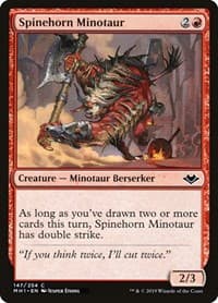 Spinehorn Minotaur - Modern Horizons - Magic: The Gathering card