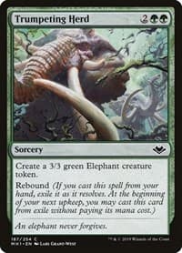 Trumpeting Herd - Modern Horizons - Magic: The Gathering card