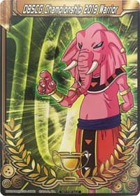 DBSCG Championship 2019 Warrior (Merit Card) - Universe 10 "Rumush" - Tournament Promotion Cards - Dragon Ball Super: Masters card