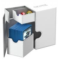 Flip 'n' Tray Deck Case XenoSkin - White (Holds 80+) - Ultimate Guard Deck Boxes - Deck Boxes card