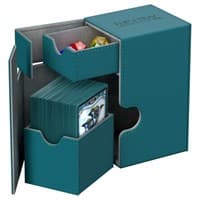 Flip 'n' Tray Deck Case XenoSkin - Petrol (Holds 80+) - Ultimate Guard Deck Boxes - Deck Boxes card