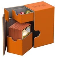 Flip 'n' Tray Deck Case XenoSkin - Orange (Holds 80+) - Ultimate Guard Deck Boxes - Deck Boxes card