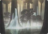 Waterlogged Grove (Art Series) - Art Series: Modern Horizons - Magic: The Gathering card