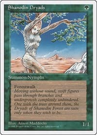 Shanodin Dryads - Fourth Edition - Magic: The Gathering card