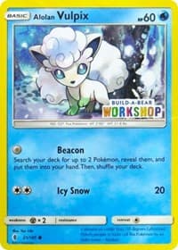 Alolan Vulpix - 21/145 (Build-A-Bear Workshop Exclusive) - Miscellaneous Cards & Products - Pokemon card