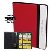 Pro-Folio 9-Pocket LX Album - Red and White - BCW Storage Albums - Storage Albums card