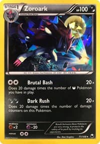 Zoroark - 71/108 (Cracked Ice Holo) - Deck Exclusives - Pokemon card