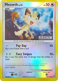 Meowth - 106/146 [Platinum] - Burger King Promos - Pokemon card