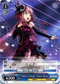"Hidden Feelings" Yukina Minato - BanG Dream! Girls Band Party! - Weiss Schwarz card