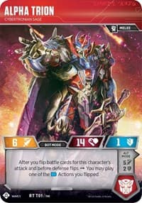 Alpha Trion - Cybertronian Sage - War for Cybertron: Siege I - Transformers TCG card