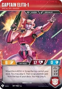 Captain Elita-1 - Special Ops Ranger - War for Cybertron: Siege I - Transformers TCG card