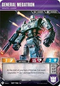 General Megatron - Infantry Leader - War for Cybertron: Siege I - Transformers TCG card