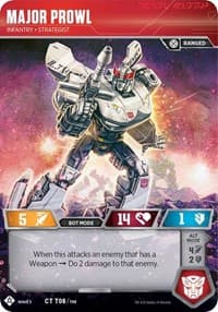 Major Prowl - Infantry Strategist - War for Cybertron: Siege I - Transformers TCG card