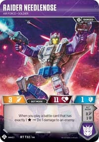 Raider Needlenose - Air Force Soldier - War for Cybertron: Siege I - Transformers TCG card