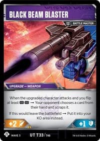 Raider Nightstick - Ground Force Weapons // Black Beam Blaster - War for Cybertron: Siege I - Transformers TCG card