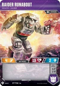 Raider Runabout - Infantry Soldier - War for Cybertron: Siege I - Transformers TCG card