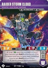 Raider Storm Cloud - Infantry Electronic Warfare - War for Cybertron: Siege I - Transformers TCG card