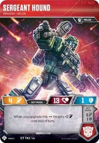 Sergeant Hound - Infantry Recon - War for Cybertron: Siege I - Transformers TCG card