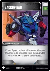 Backup Bag - War for Cybertron: Siege I - Transformers TCG card