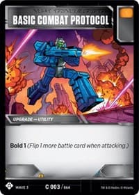 Basic Combat Protocol - War for Cybertron: Siege I - Transformers TCG card