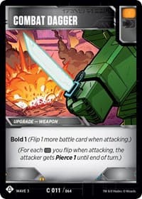 Combat Dagger - War for Cybertron: Siege I - Transformers TCG card