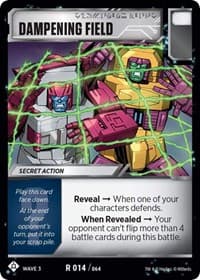 Dampening Field - War for Cybertron: Siege I - Transformers TCG card