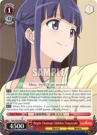 Begin Cleanup! Mahiru Tsuyuzaki - Revue Starlight - Weiss Schwarz card