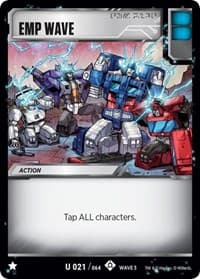 EMP Wave - War for Cybertron: Siege I - Transformers TCG card