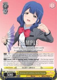 Brimming with Confidence, Kaoruko Hanayagi - Revue Starlight - Weiss Schwarz card