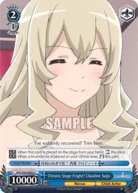 Chronic Stage Fright? Claudine Saijo - Revue Starlight - Weiss Schwarz card