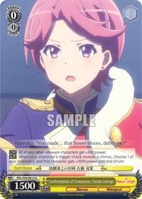 Confrontation of Companion, Futaba Isurugi - Revue Starlight - Weiss Schwarz card