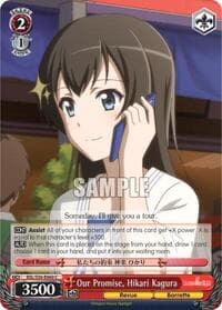 Our Promise, Hikari Kagura - Revue Starlight - Weiss Schwarz card