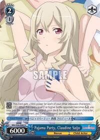 Pajama Party, Claudine Saijo - Revue Starlight - Weiss Schwarz card