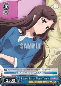 Pajama Party, Maya Tendo - Revue Starlight - Weiss Schwarz card