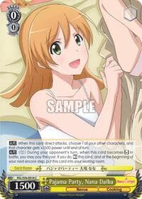 Pajama Party, Nana Daiba - Revue Starlight - Weiss Schwarz card