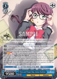 Prim and Proper Rep, Junna Hoshimi (SR) - Revue Starlight - Weiss Schwarz card