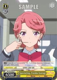 Spectating, Futaba Isurugi - Revue Starlight - Weiss Schwarz card