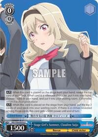 Stage Girl's Summer, Claudine Saijo - Revue Starlight - Weiss Schwarz card