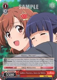 Sudden Closeness, Karen & Mahiru - Revue Starlight - Weiss Schwarz card