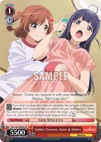 Sudden Closeness, Karen & Mahiru (SR) - Revue Starlight - Weiss Schwarz card