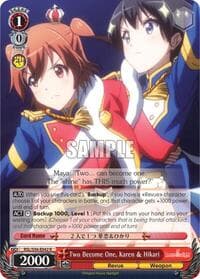 Two Become One, Karen & Hikari - Revue Starlight - Weiss Schwarz card