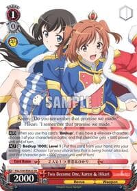 Two Become One, Karen & Hikari (SR) - Revue Starlight - Weiss Schwarz card
