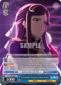 Unreachable Existence, Maya Tendo - Revue Starlight - Weiss Schwarz card