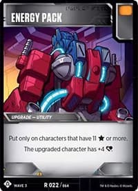 Energy Pack - War for Cybertron: Siege I - Transformers TCG card