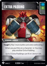 Extra Padding - War for Cybertron: Siege I - Transformers TCG card