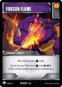 Firecon Flame - War for Cybertron: Siege I - Transformers TCG card