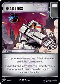 Frag Toss - War for Cybertron: Siege I - Transformers TCG card