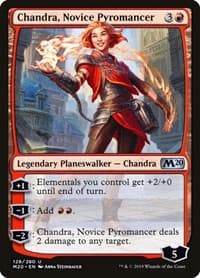 Chandra, Novice Pyromancer - Core Set 2020 - Magic: The Gathering card