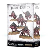 Warhammer: Daemons of Khorne Flesh Hounds - Warhammer Plastic Box Sets - Warhammer Box Sets card