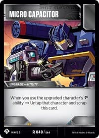 Micro Capacitor - War for Cybertron: Siege I - Transformers TCG card